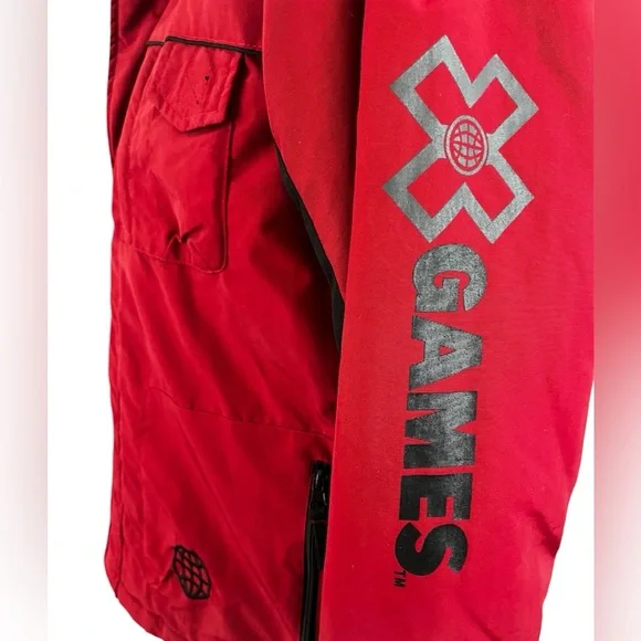 X Games $250 EUC Red Winter Jacket ski snowboard sport youth large, unisex small - Picture 4 of 12
